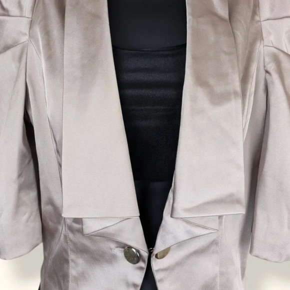 Kopa Cropped Satin Blazer - Picture 3 of 6